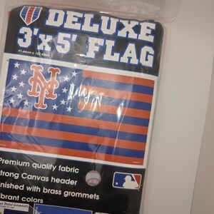 Mlb New‎ Yor Mets Flag Brand New Vibrant Colors Large Mets Logo 3'x5' Polyester